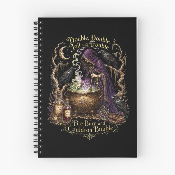 Item preview, Double Double Toil And Trouble Fire Burn Cauldron Bubble Witch Halloween designed and sold by ViniBall.