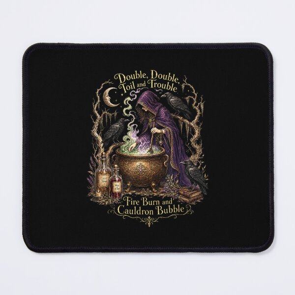 Item preview, Double Double Toil And Trouble Fire Burn Cauldron Bubble Witch Halloween designed and sold by ViniBall.