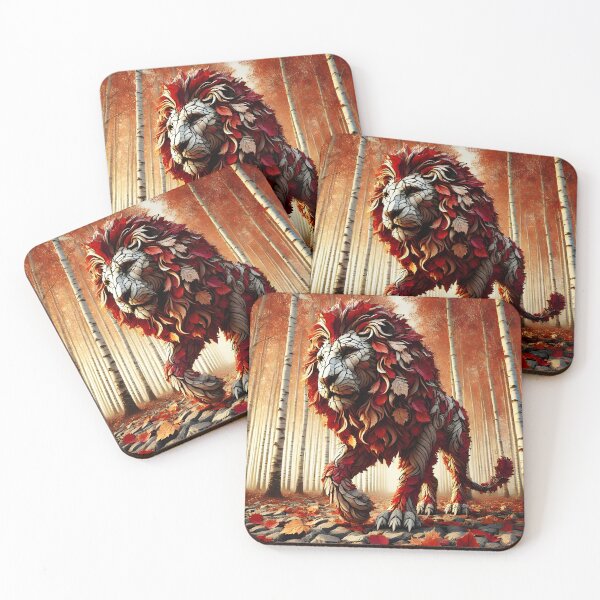 Item preview, Fall Lion, Ai Generated Art designed and sold by ACC .