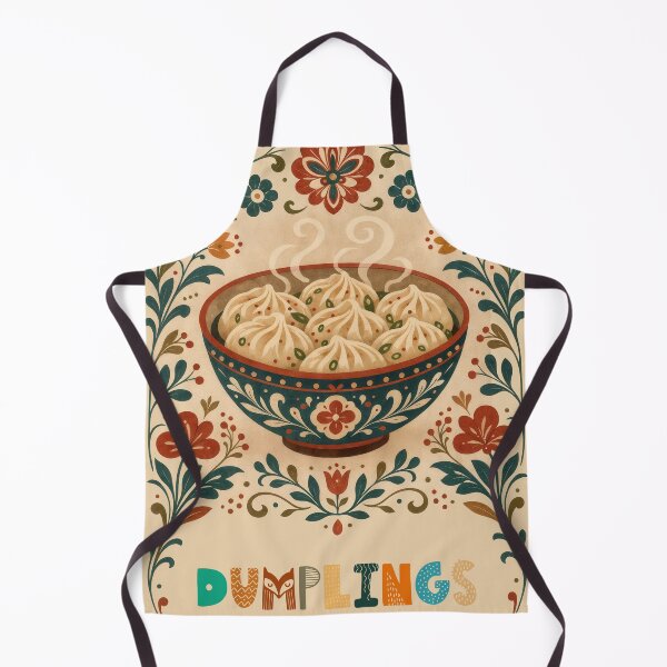 Item preview, Wall Art - Postcard - Folk‑Art Dumpling Bowl designed and sold by ForeverPrintsOK.