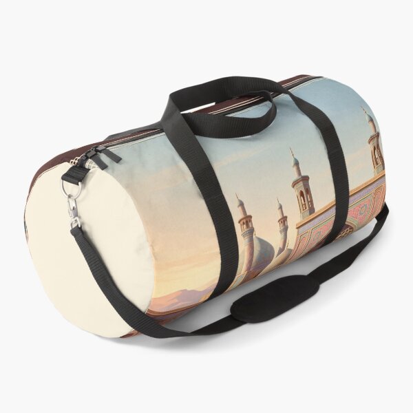 Item preview, Shiraz Iran Vintage Travel Poster – Pink Mosque & Persian Courtyard Art designed and sold by Bomax121.