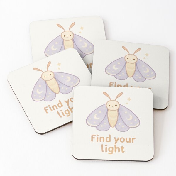 Item preview, Moonlit Moth – Find Your Light Motivational Sticker designed and sold by Cerys-GS.