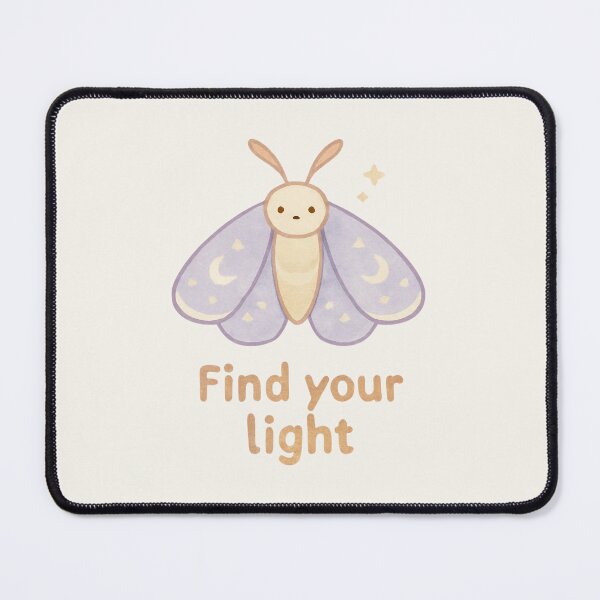 Item preview, Moonlit Moth – Find Your Light Motivational Sticker designed and sold by Cerys-GS.