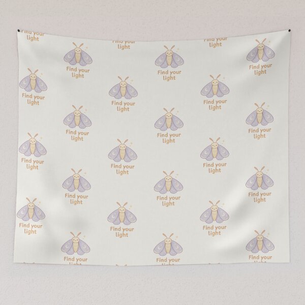 Item preview, Moonlit Moth – Find Your Light Motivational Sticker designed and sold by Cerys-GS.