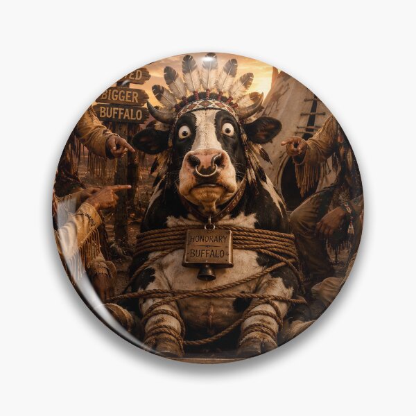 Item preview, Funny Native Buffalo Chief designed and sold by RabeART.