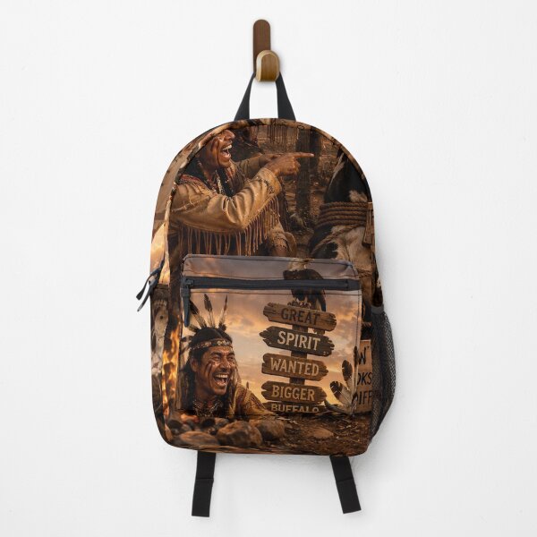 Item preview, Funny Native Buffalo Chief designed and sold by RabeART.