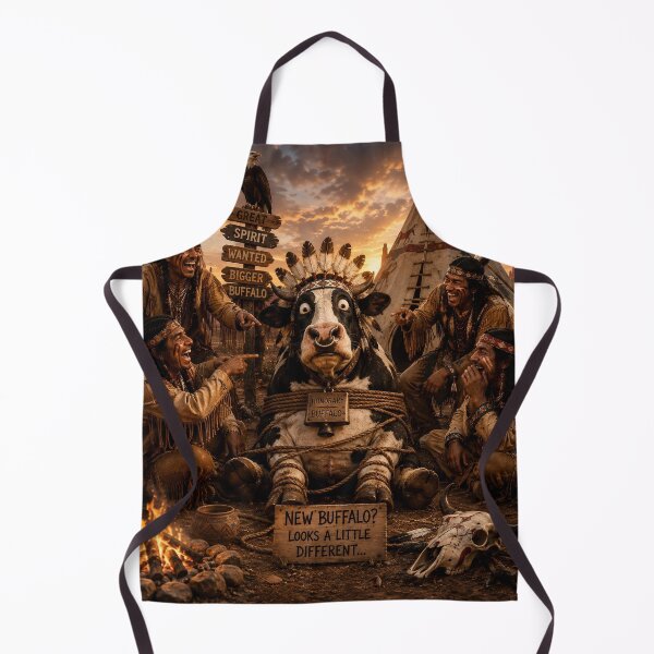 Item preview, Funny Native Buffalo Chief designed and sold by RabeART.