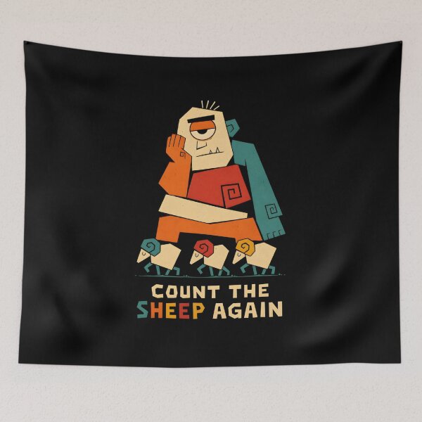 Item preview, The Odyssey Cyclops - Count the Sheep Again designed and sold by Fenay Designs.