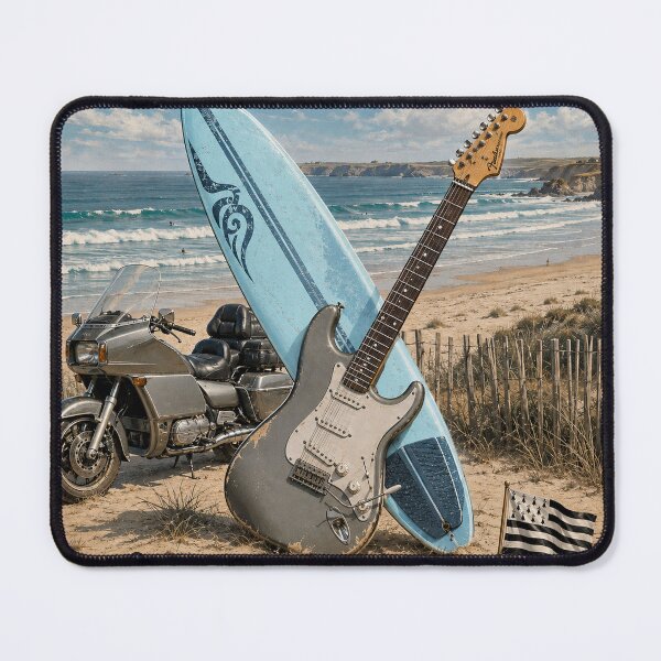 Item preview, vintage surfer guitarist designed and sold by Yodanath.