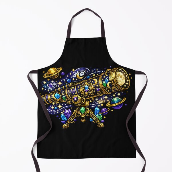 Item preview, Celestial Telescope Astrology Galaxy Crystal Fantasy Space Sticker T-Shirt designed and sold by irfanshikh.