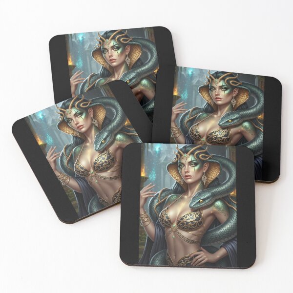 Item preview, Serpent Lady with pet snake designed and sold by Prestons Corner.