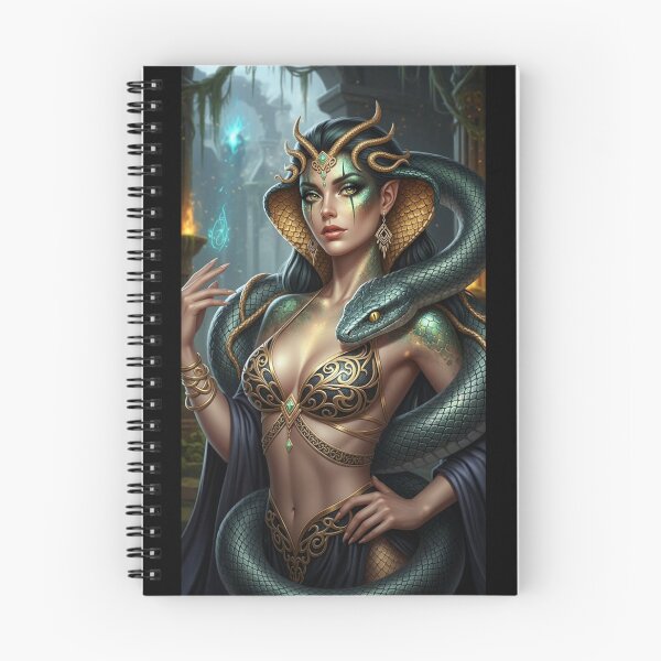 Item preview, Serpent Lady with pet snake designed and sold by Prestons Corner.