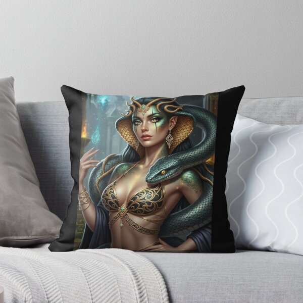 Item preview, Serpent Lady with pet snake designed and sold by Prestons Corner.
