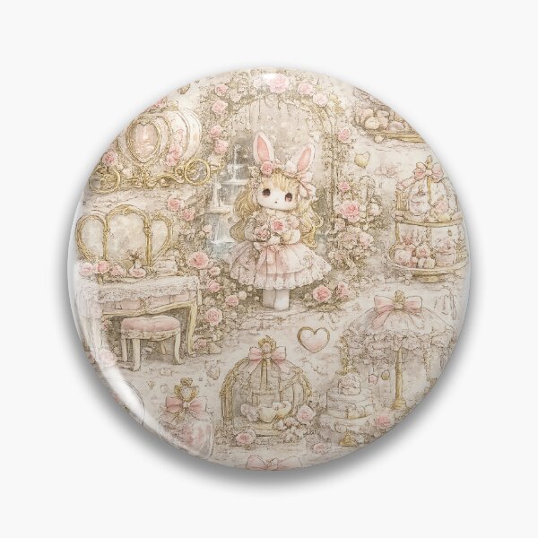 Item preview, Rose Garden Bunny Princess | Whimsical Coquette Fantasy  designed and sold by Blush and Bloom.