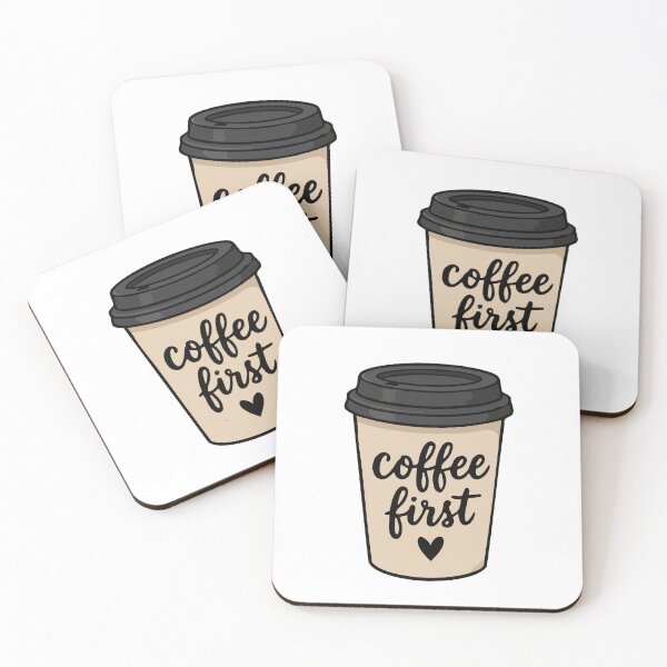 Item preview, Coffee First Takeaway Cup Cute Sticker designed and sold by VectorForge Studio.