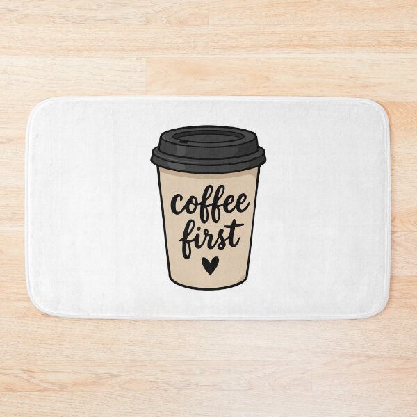 Item preview, Coffee First Takeaway Cup Cute Sticker designed and sold by VectorForge Studio.