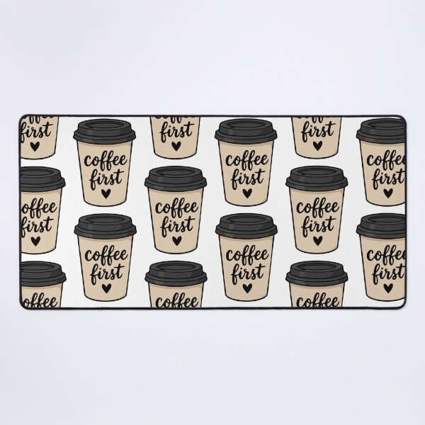Item preview, Coffee First Takeaway Cup Cute Sticker designed and sold by VectorForge Studio.