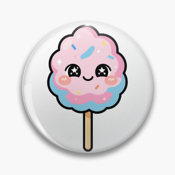 Item preview, Cute Dreamy Kawaii Cotton Candy Cartoon | Adorable Cotton Candy Sticker & Gift Design designed and sold by Rood Art Studio.