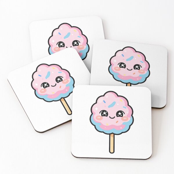Item preview, Cute Dreamy Kawaii Cotton Candy Cartoon | Adorable Cotton Candy Sticker & Gift Design designed and sold by Rood Art Studio.