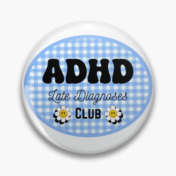 Item preview, ADHD late diagnoses club blue designed and sold by Emilee-Mae.