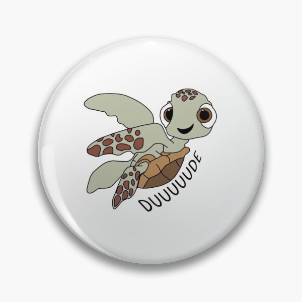 Item preview, Cute Sea Turtle "Duuuuude" Funny Cartoon Ocean Turtle designed and sold by Gbriel3.