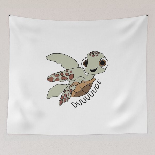 Item preview, Cute Sea Turtle "Duuuuude" Funny Cartoon Ocean Turtle designed and sold by Gbriel3.