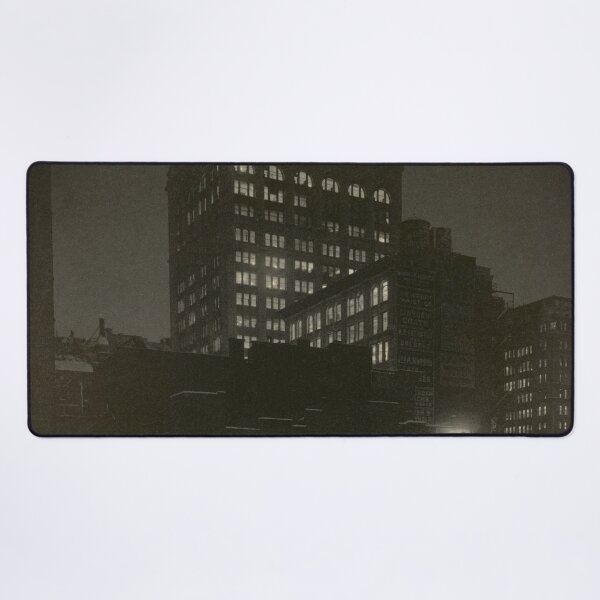 Item preview, From the Back Window, vintage 1915 city lights skyline cityscape fine art black and white photograph print by Alfred Stieglitz designed and sold by Astrid Arkhangelsky.