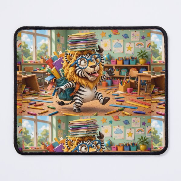 Item preview, The Lion-Zebra Who Was Always Ready for School designed and sold by TreatLLC.