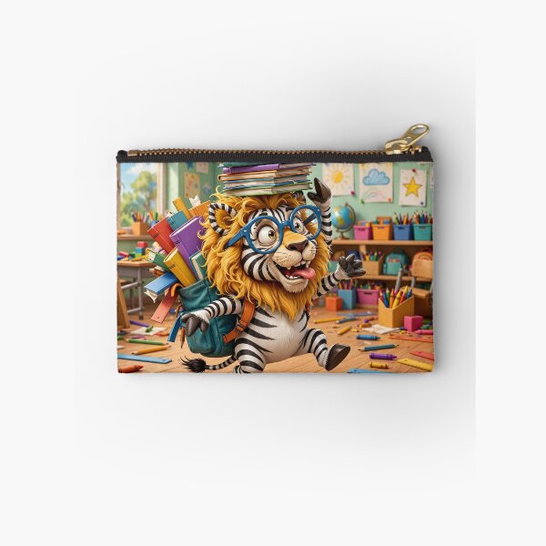 Item preview, The Lion-Zebra Who Was Always Ready for School designed and sold by TreatLLC.