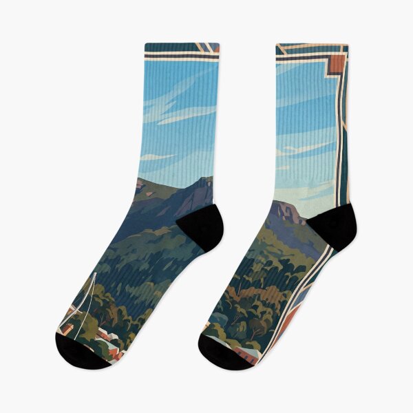 Item preview, Hobart Tasmania Vintage Travel Poster – Waterfront & Mount Wellington Art designed and sold by Bomax121.