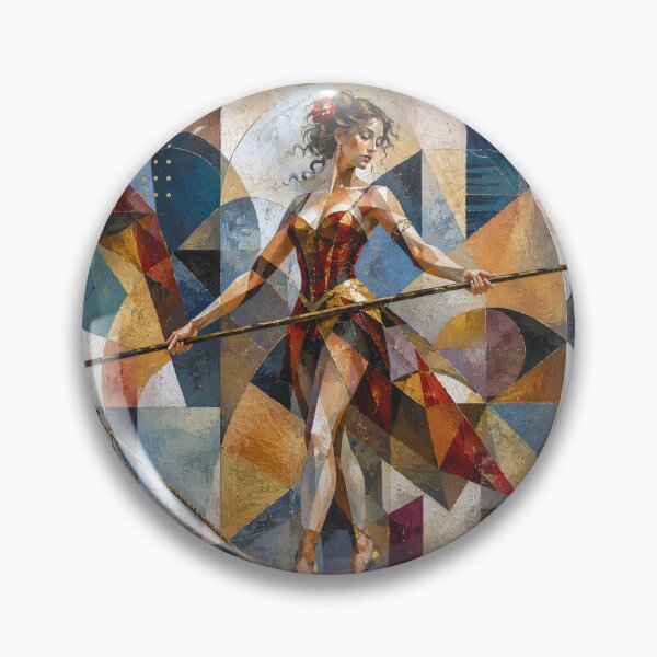 Item preview, Tightrope walker painting designed and sold by GalleryKauffeld.