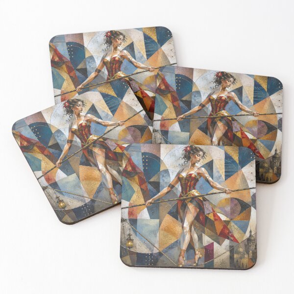 Item preview, Tightrope walker painting designed and sold by GalleryKauffeld.