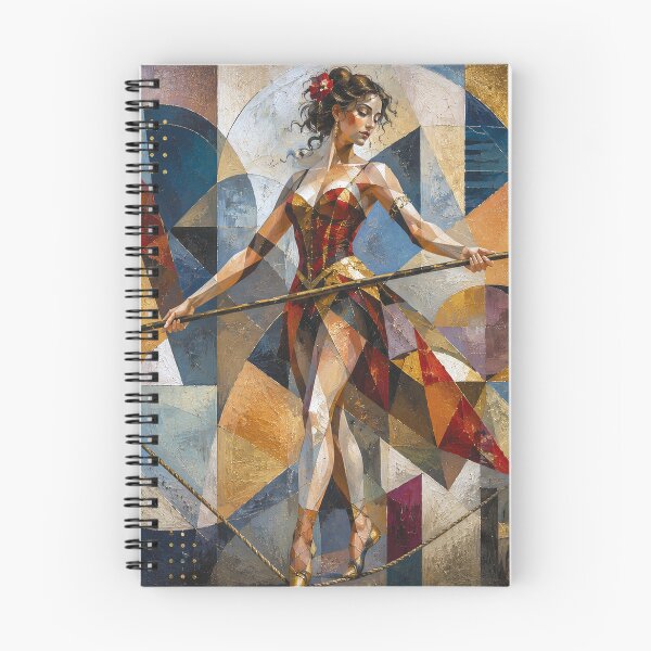Item preview, Tightrope walker painting designed and sold by GalleryKauffeld.