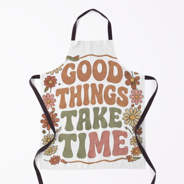 Item preview, Good Things Take Time Vintage 70s Retro Floral Quote Aesthetic designed and sold by Rehnair.