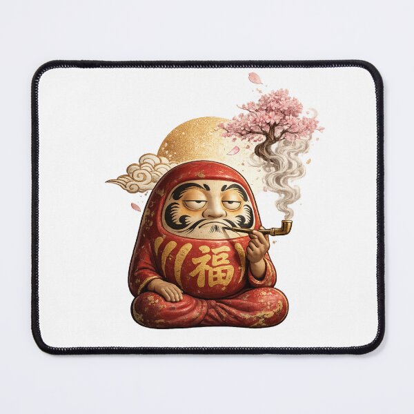 Item preview, Zen Daruma with Cherry Blossom Smoke designed and sold by ichiyori.