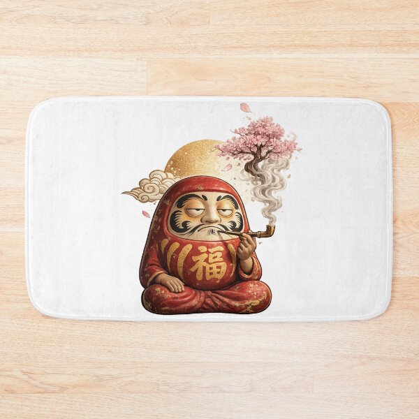 Item preview, Zen Daruma with Cherry Blossom Smoke designed and sold by ichiyori.