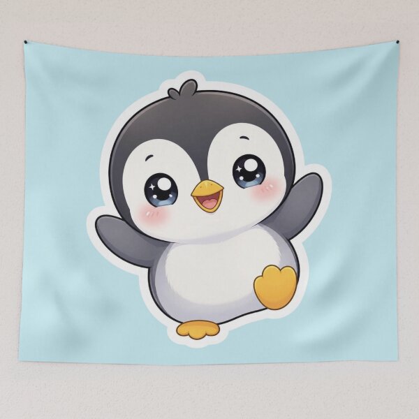 Item preview, Cute Dancing Penguin Sticker designed and sold by The Digital Compass.