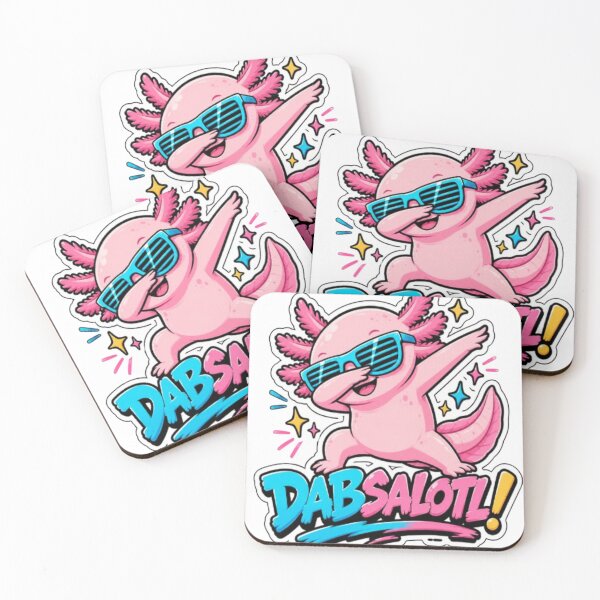 Item preview, Funny Dabbing Axolotl Dabsalotl Cute Dance Sticker designed and sold by Uniqueauraaprints.