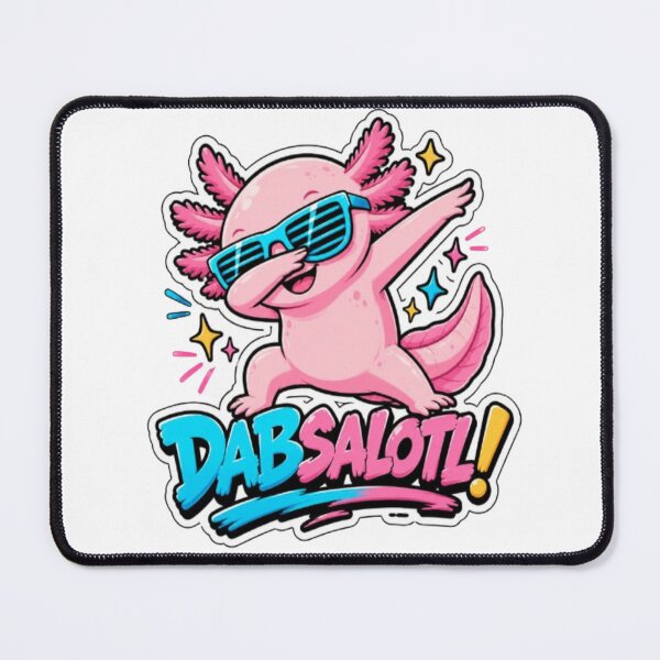 Item preview, Funny Dabbing Axolotl Dabsalotl Cute Dance Sticker designed and sold by Uniqueauraaprints.