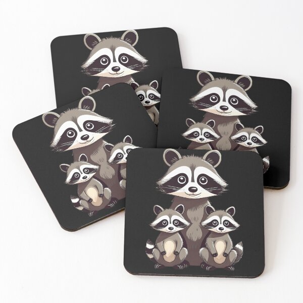 Item preview, Wild Hearts Love Raccoons designed and sold by RockitBaby.