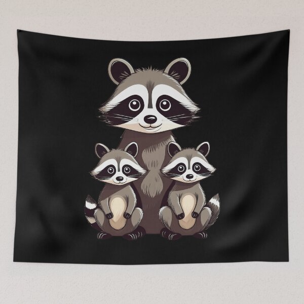 Item preview, Wild Hearts Love Raccoons designed and sold by RockitBaby.