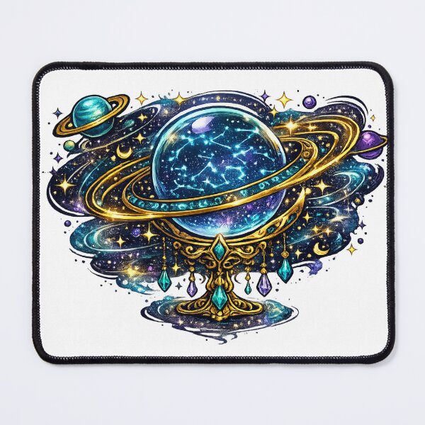 Item preview, Cosmic Crystal Globe Celestial Constellation Fantasy Astrology Sticker T-Shirt designed and sold by irfanshikh.