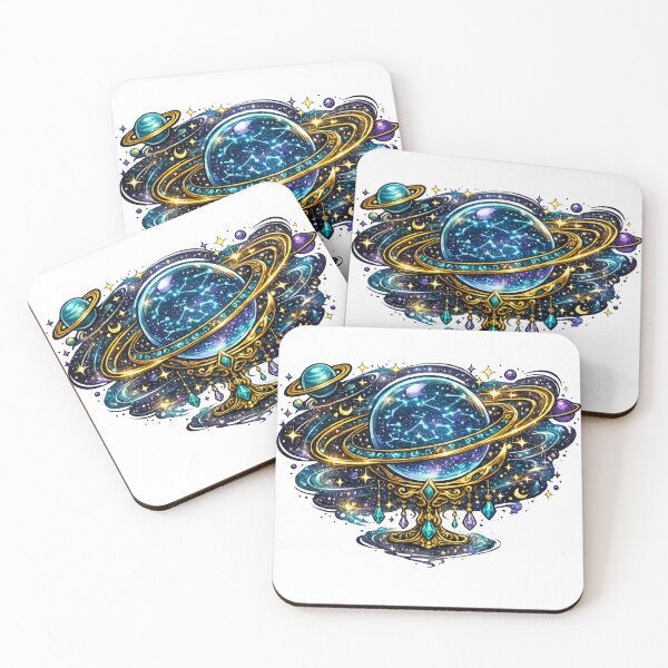 Item preview, Cosmic Crystal Globe Celestial Constellation Fantasy Astrology Sticker T-Shirt designed and sold by irfanshikh.