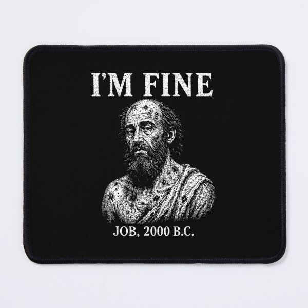 Item preview, I'm Fine Job 2000 B.C. Funny Biblical Meme Vintage designed and sold by ViniBall.