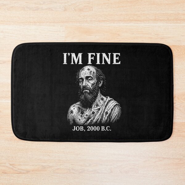 Item preview, I'm Fine Job 2000 B.C. Funny Biblical Meme Vintage designed and sold by ViniBall.