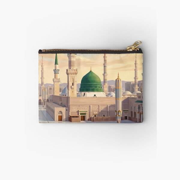 Item preview, Medina Saudi Arabia Vintage Travel Poster – Prophet’s Mosque & Green Dome Art designed and sold by Bomax121.