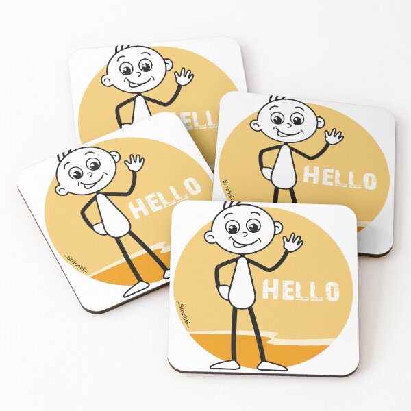 Item preview, Dash: friendly greeting with a nice Hello or Hallo. designed and sold by Strichel-.
