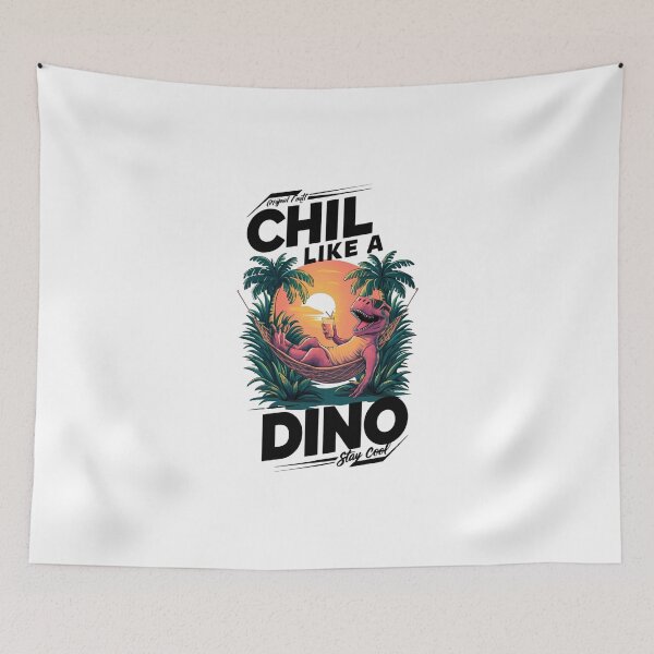 Item preview, Chill Dino - Prehistoric Paradise Vibe designed and sold by Velouria Universe.