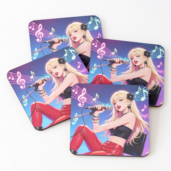 Item preview, Y2K Blonde Singer — Music Notes Aesthetic designed and sold by Bondingbonding.
