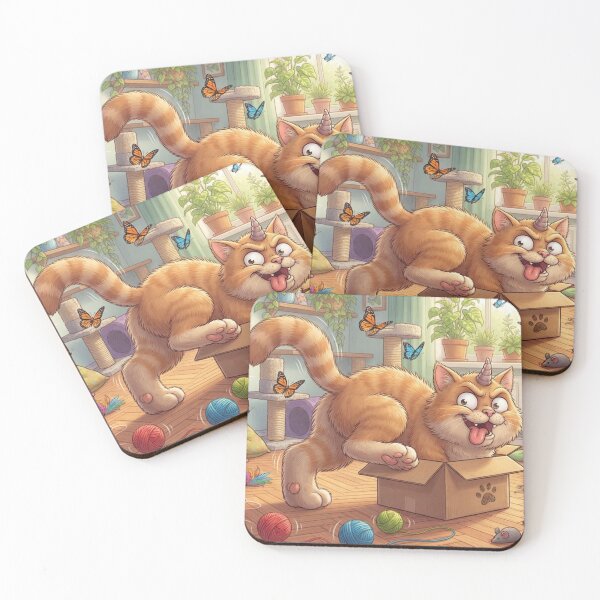 Item preview, The Little Horned Cat and the Butterfly Box designed and sold by TreatLLC.